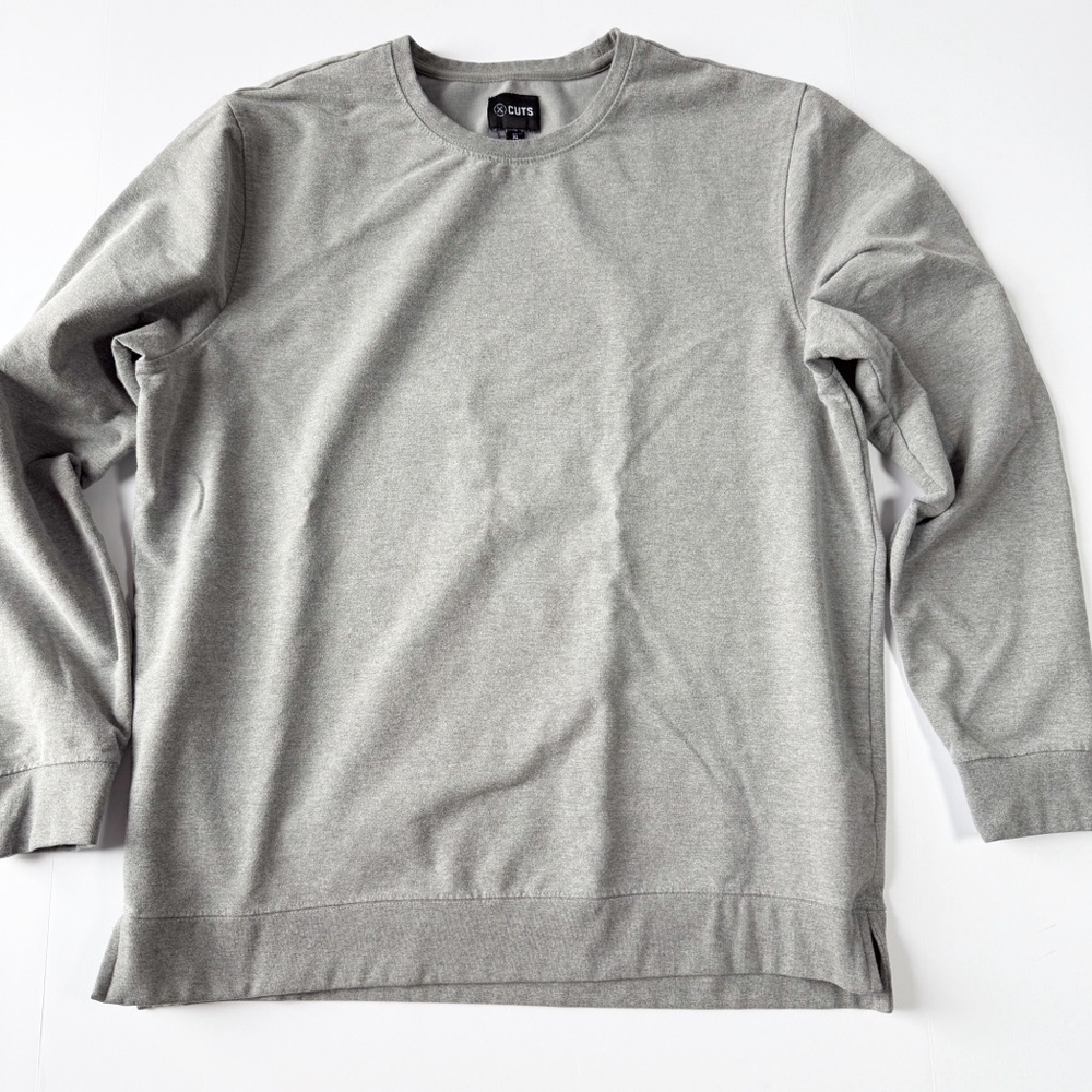 Cuts Clothing Hyperloop Pullover Split-Hem Heathe… - image 2